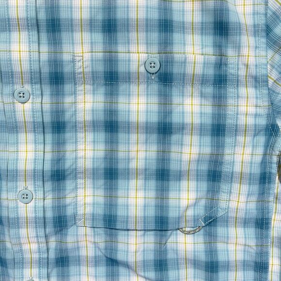 REI Co-op Sahara Long Sleeve Shirt Men’s Medium Blue Plaid Breathable Bluesign - Picture 3 of 12